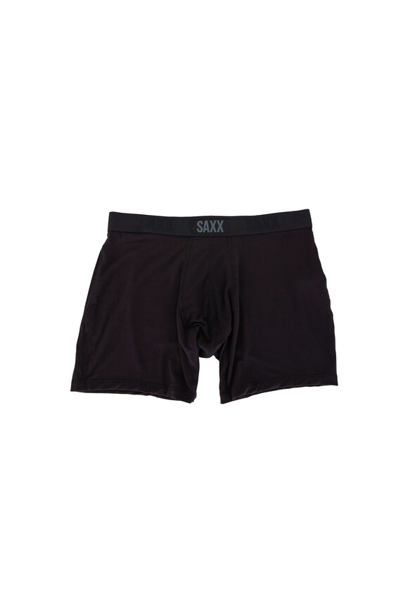 Saxx Underwear Vibe Black Boxer Brief