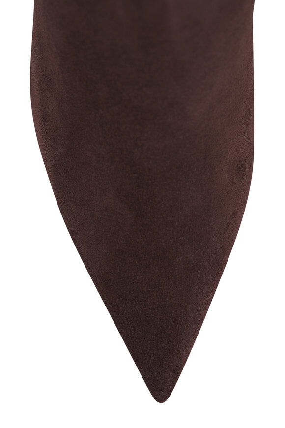 Jimmy Choo Frankie AB Chocolate Suede Ankle Boot, 85mm - view 6