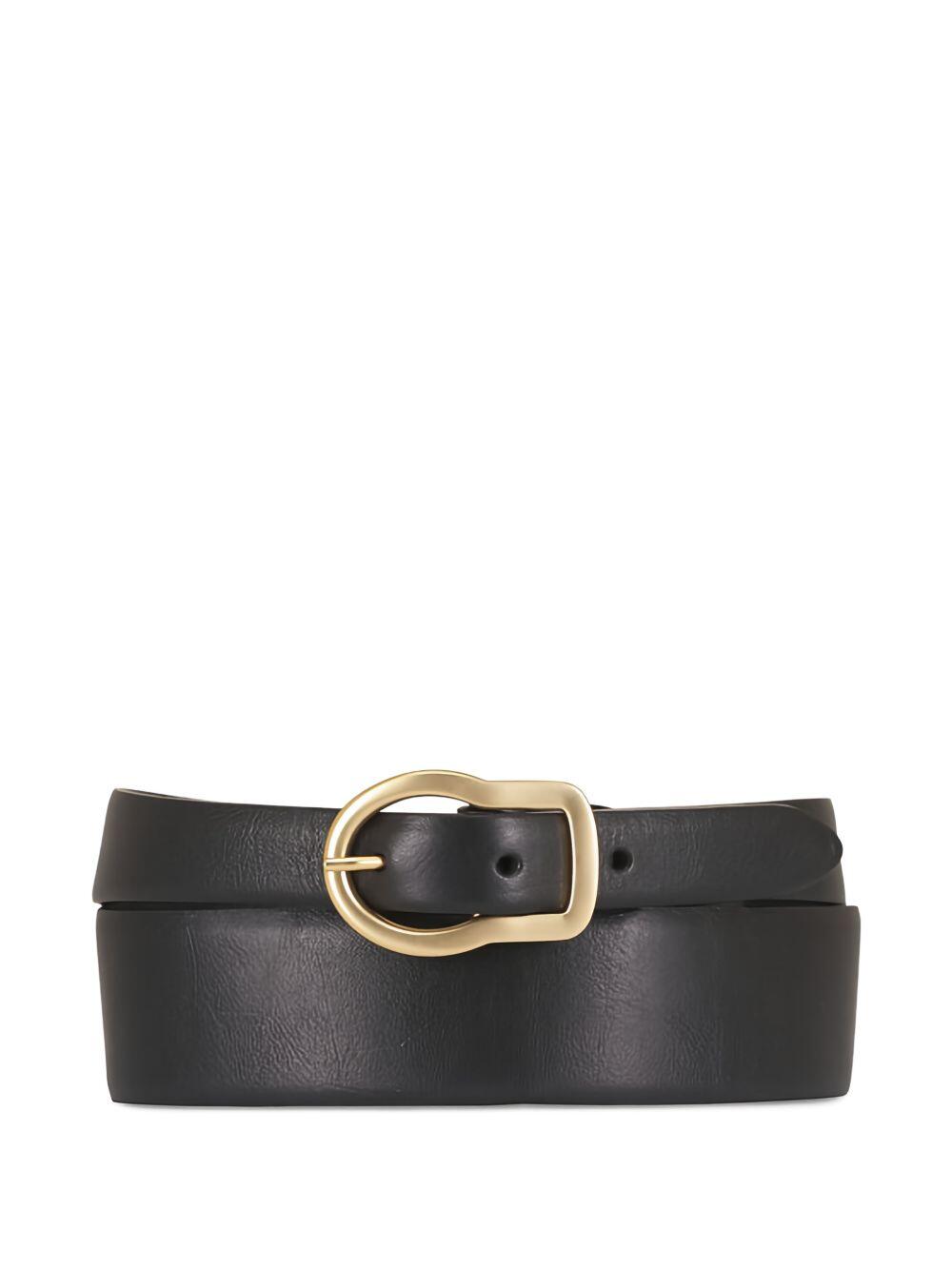 Dorothee Schumacher - Classic Twisted Black Leather Belt - view 3