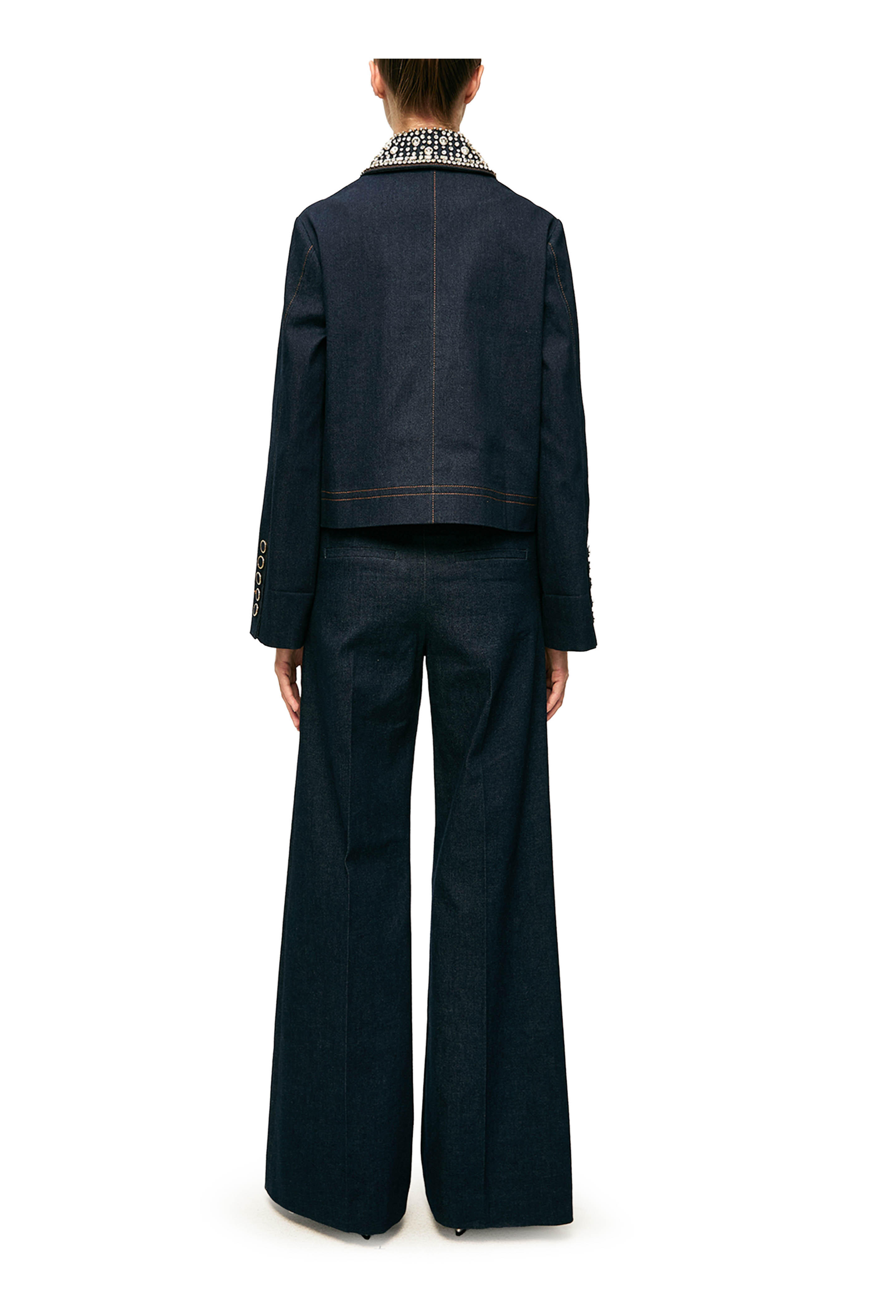 Veronica Beard - Crue Midnight Wash Wide Leg Pant - view 3