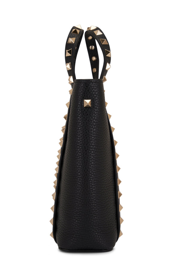 Valentino Garavani - Rockstud Black Leather Chain Crossbody Bag