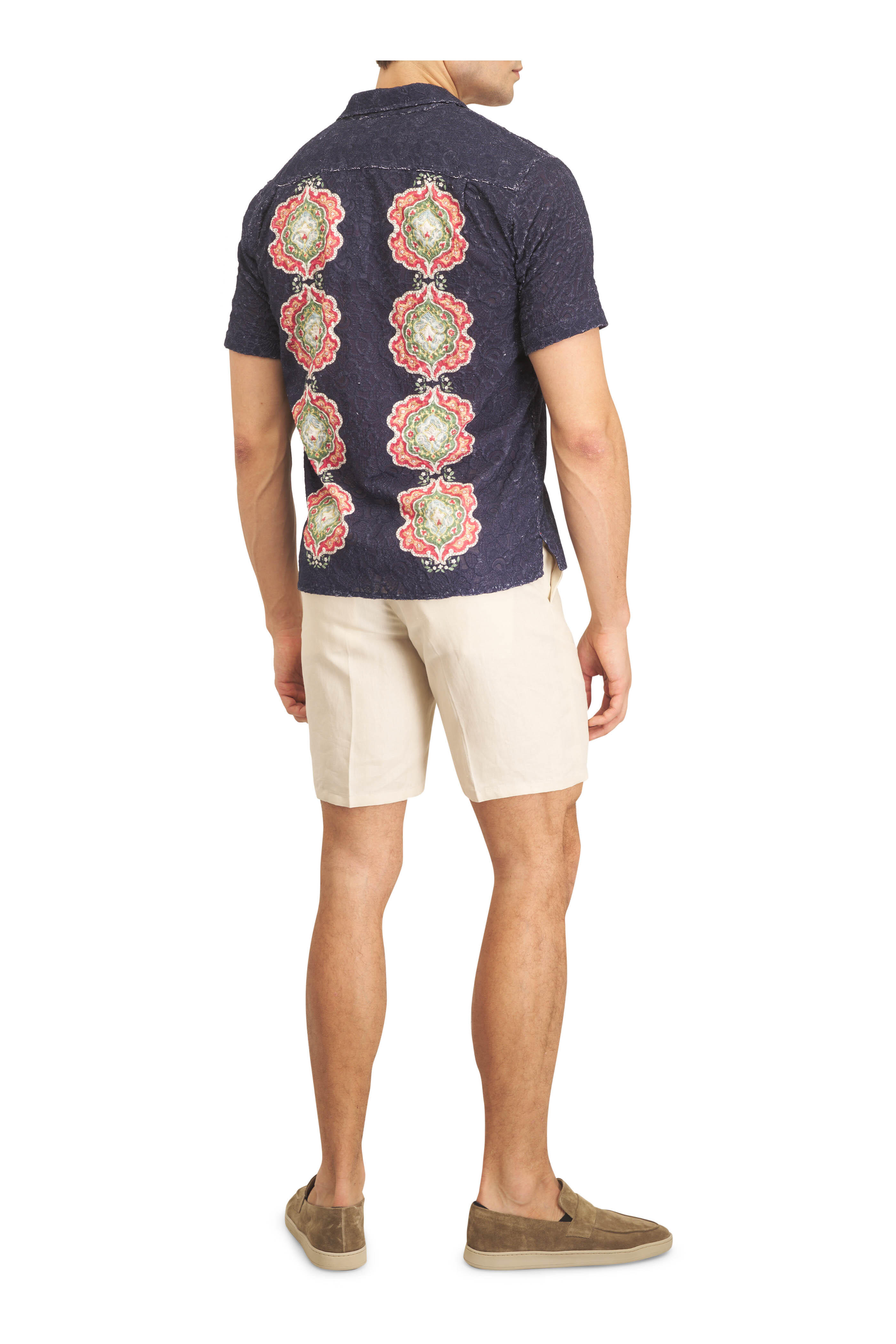 Orlebar Brown - Norwich Chai Linen Shorts - view 6