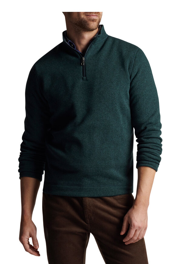 Peter Millar - Crown Balsam Quarter Zip Fleece Pullover