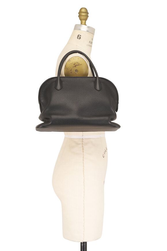 The Row Nano Agnes 12 Black Grain Leather Shoulder Bag - view 5