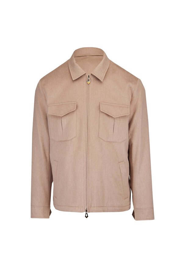 Sartorio Beige Cashmere Overshirt - view 1