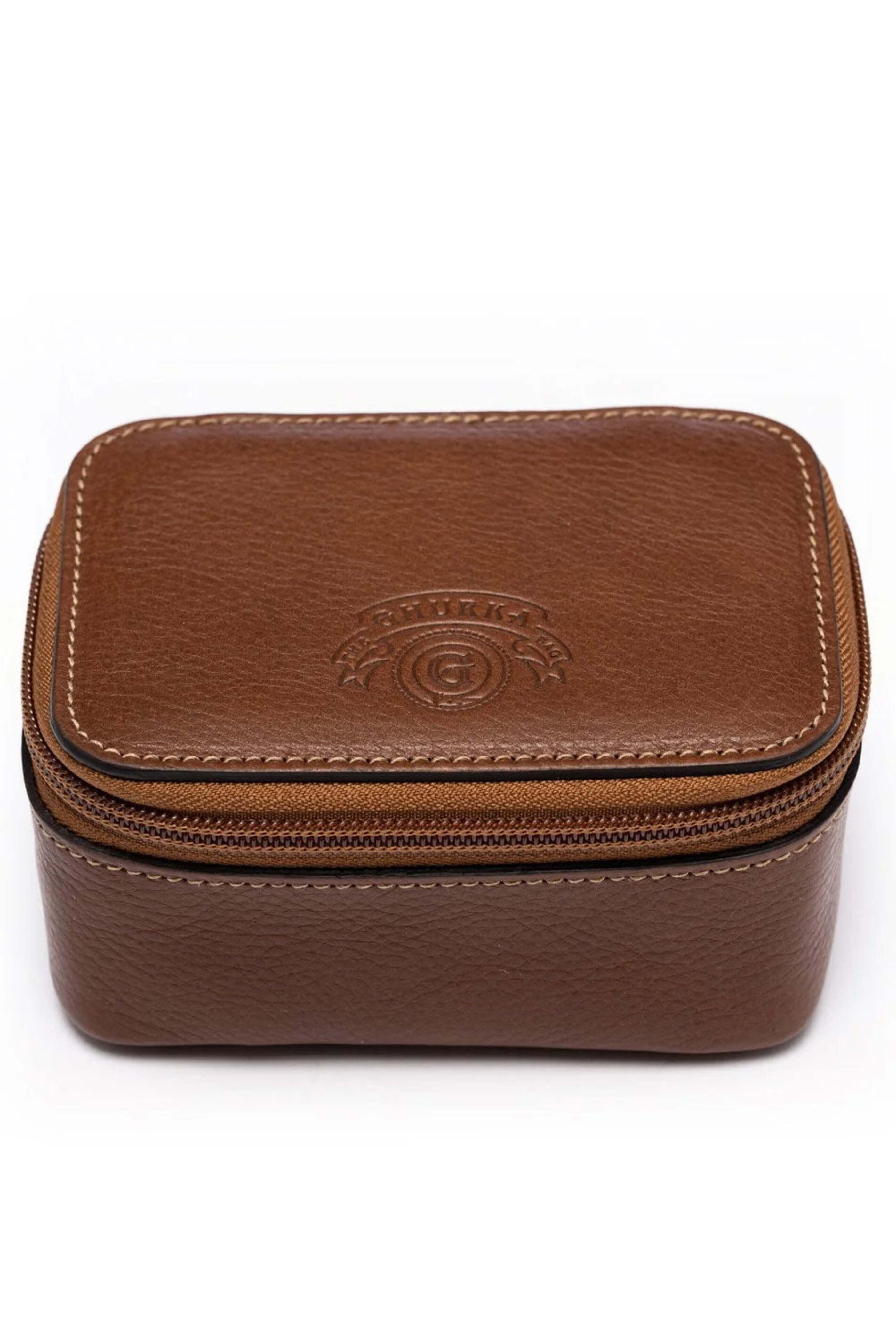 Ghurka - Travel Watch Case No. 257 in Vintage Chestnut