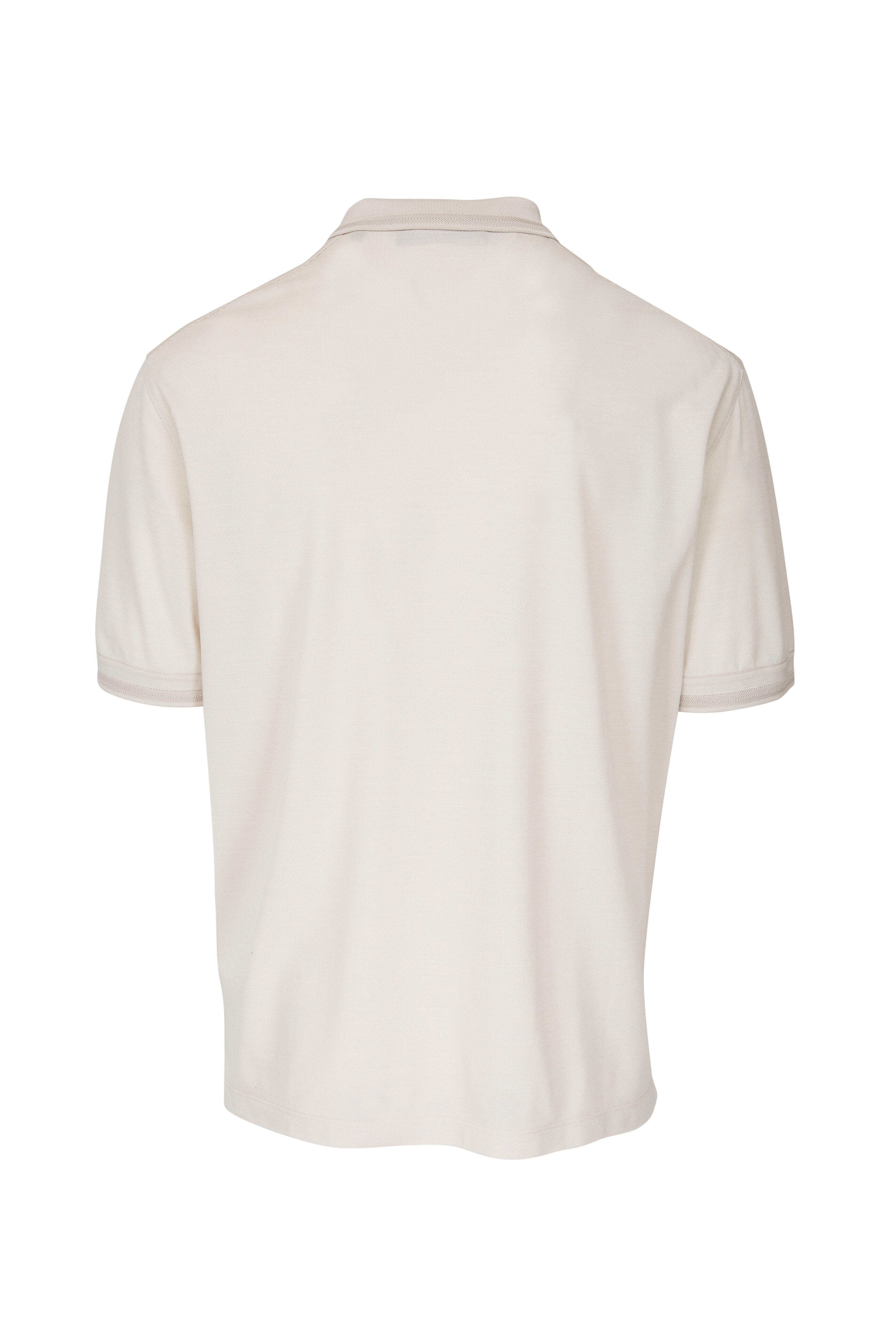 Zegna Off White Cotton T-Shirt