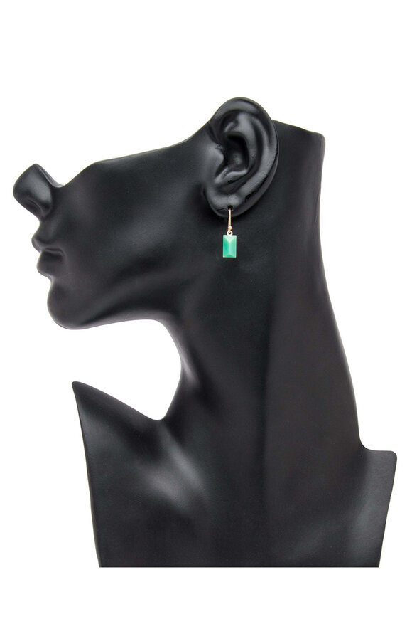 Ted Muehling Chrysoprase Gem Earrings - view 2