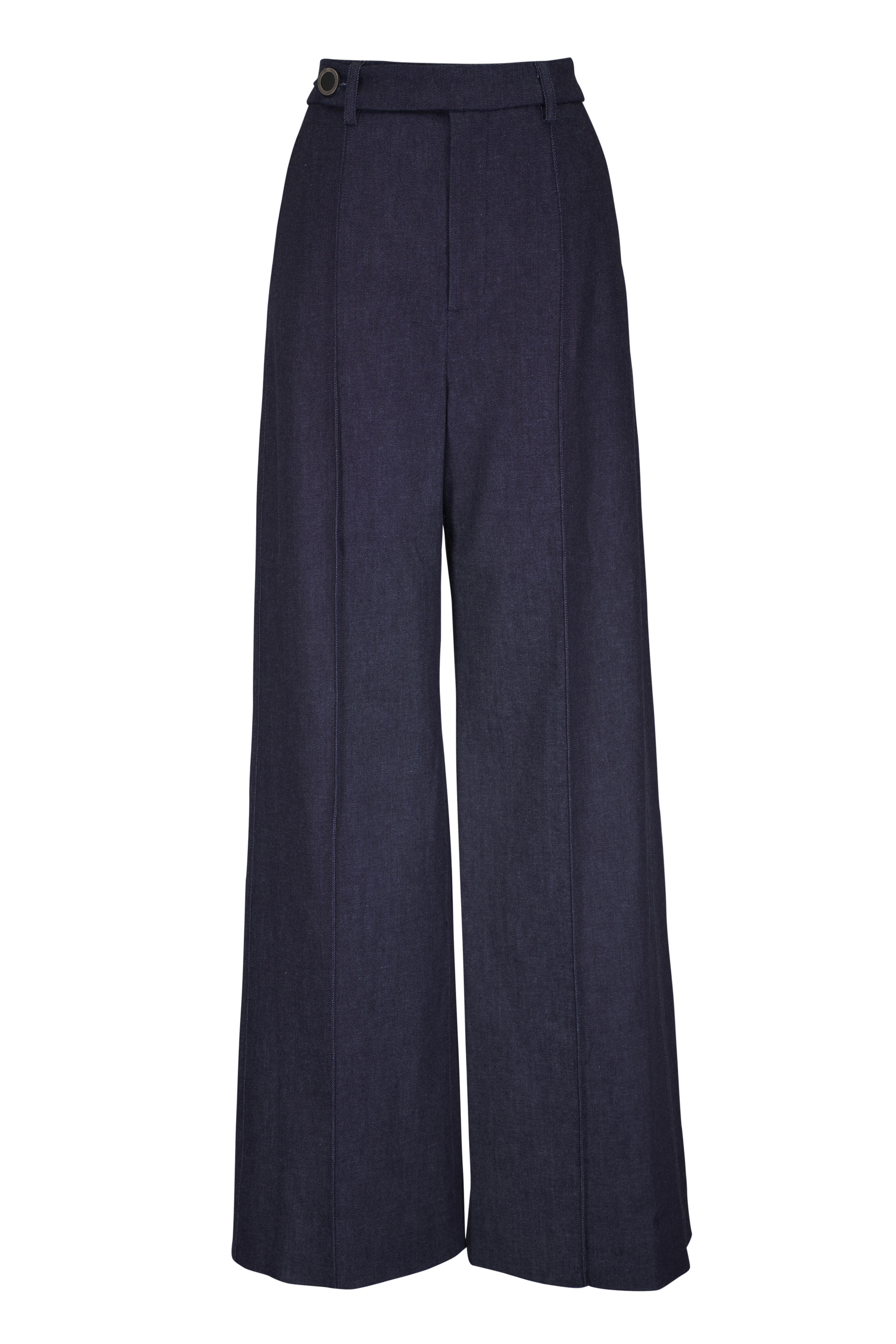KZ_K Studio - Osaka Tailored Navy Blue High Waist Pant