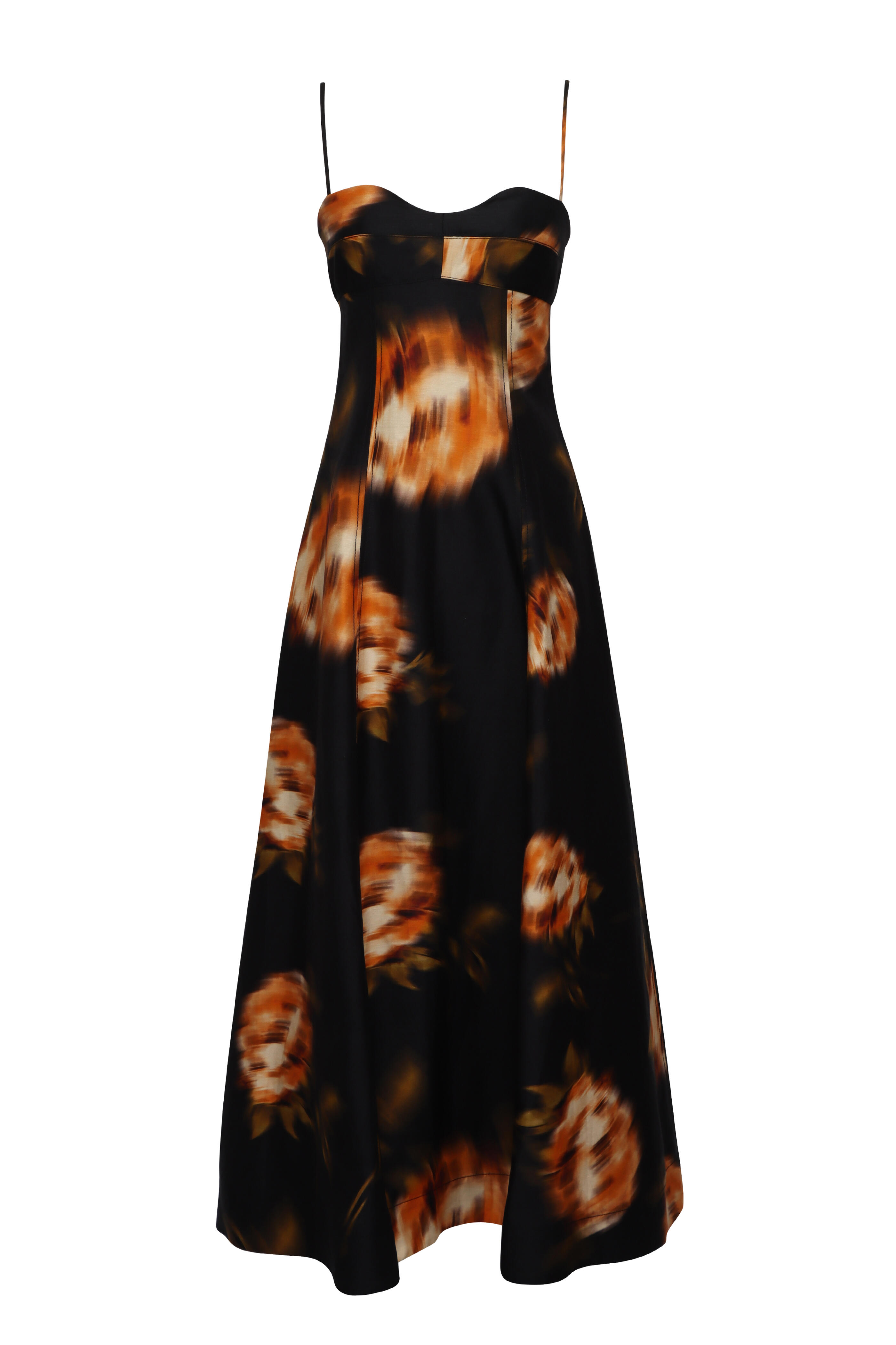 Clea - Magdalena Mira Print Midi Dress