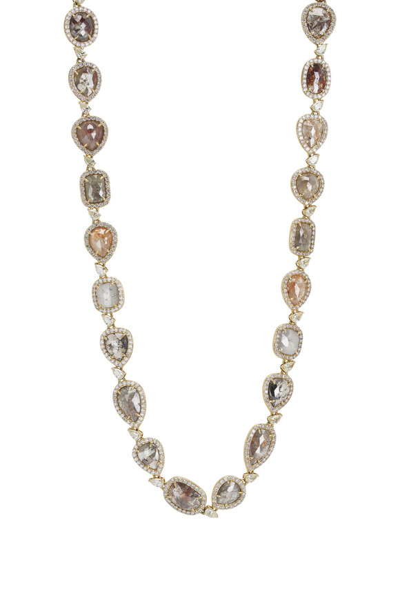 Sutra 18k Rough Diamond Necklace