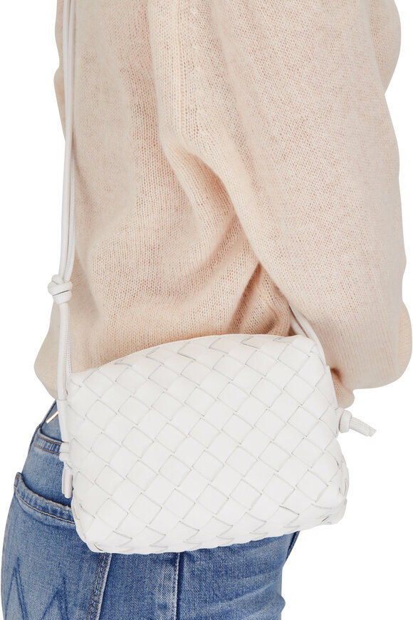 Bottega Veneta - Mini White Loop Shoulder Bag | Mitchell Stores