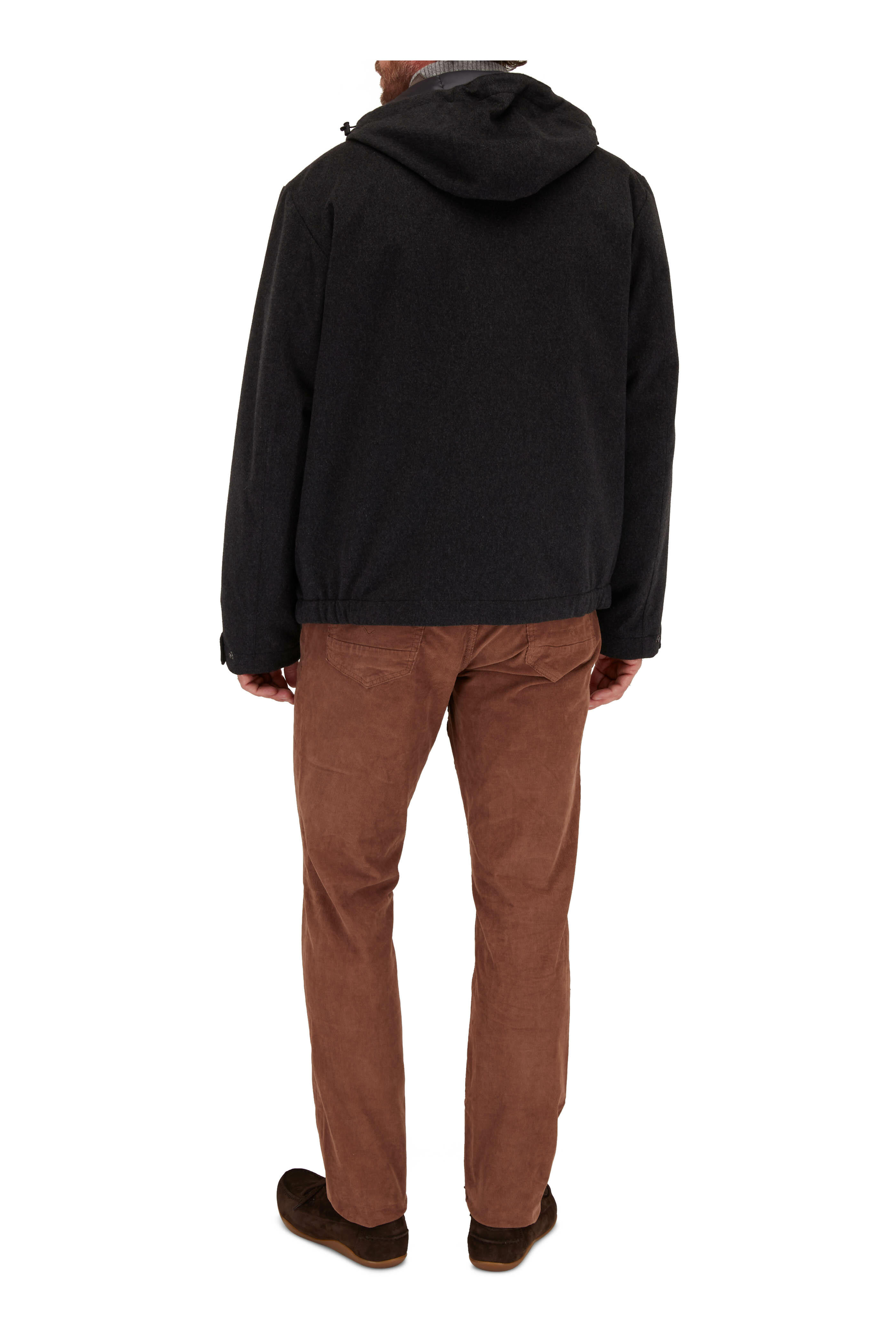 Hudson - Blake Burnt Brown Slim Straight Corduroy Pant
