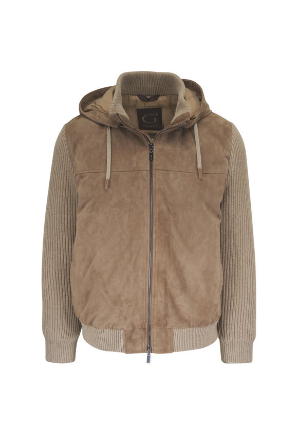 Gimos Tan Mixed Media Coat - view 1