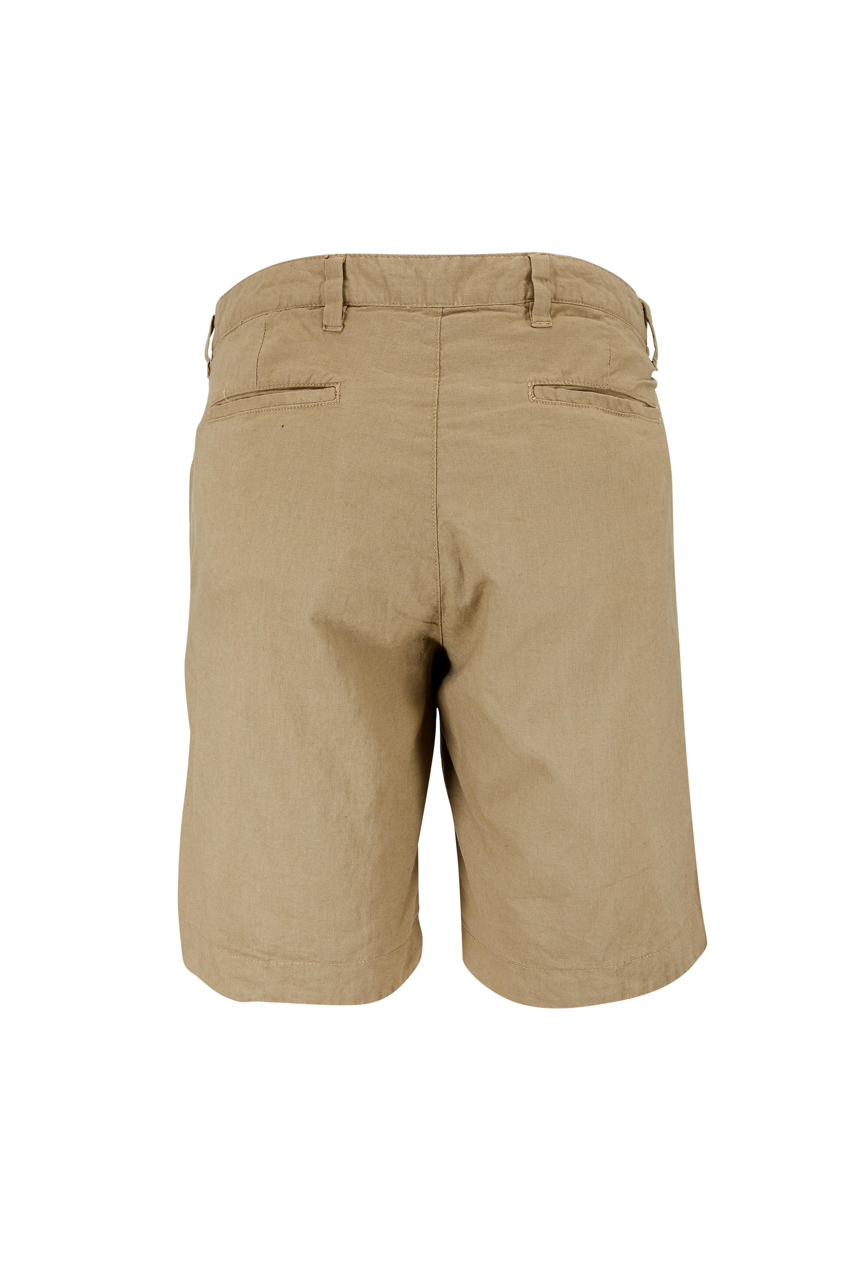 Tailor Vintage - Elmwood Taupe & Desert Plaid Reversible Shorts