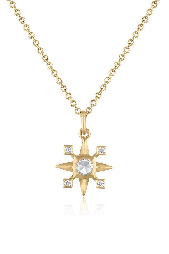 Loriann 14k Yellow Gold Morning Star Pendant