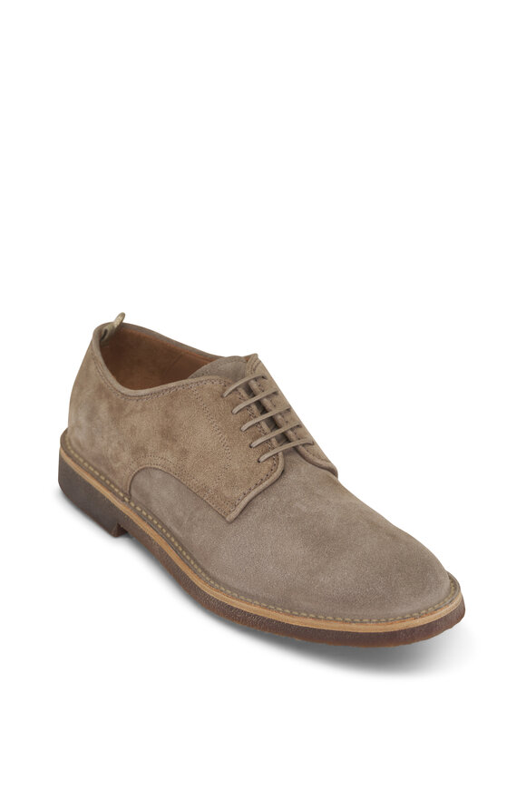 Officine Creative Hopkins SD Taupe Suede Dress Shoe