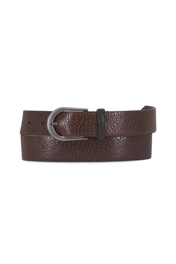 Leather belts for men | Brunello Cucinelli