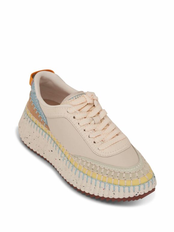 Chloé - Nama Cloudy Sky Stitch Platform Sneaker 