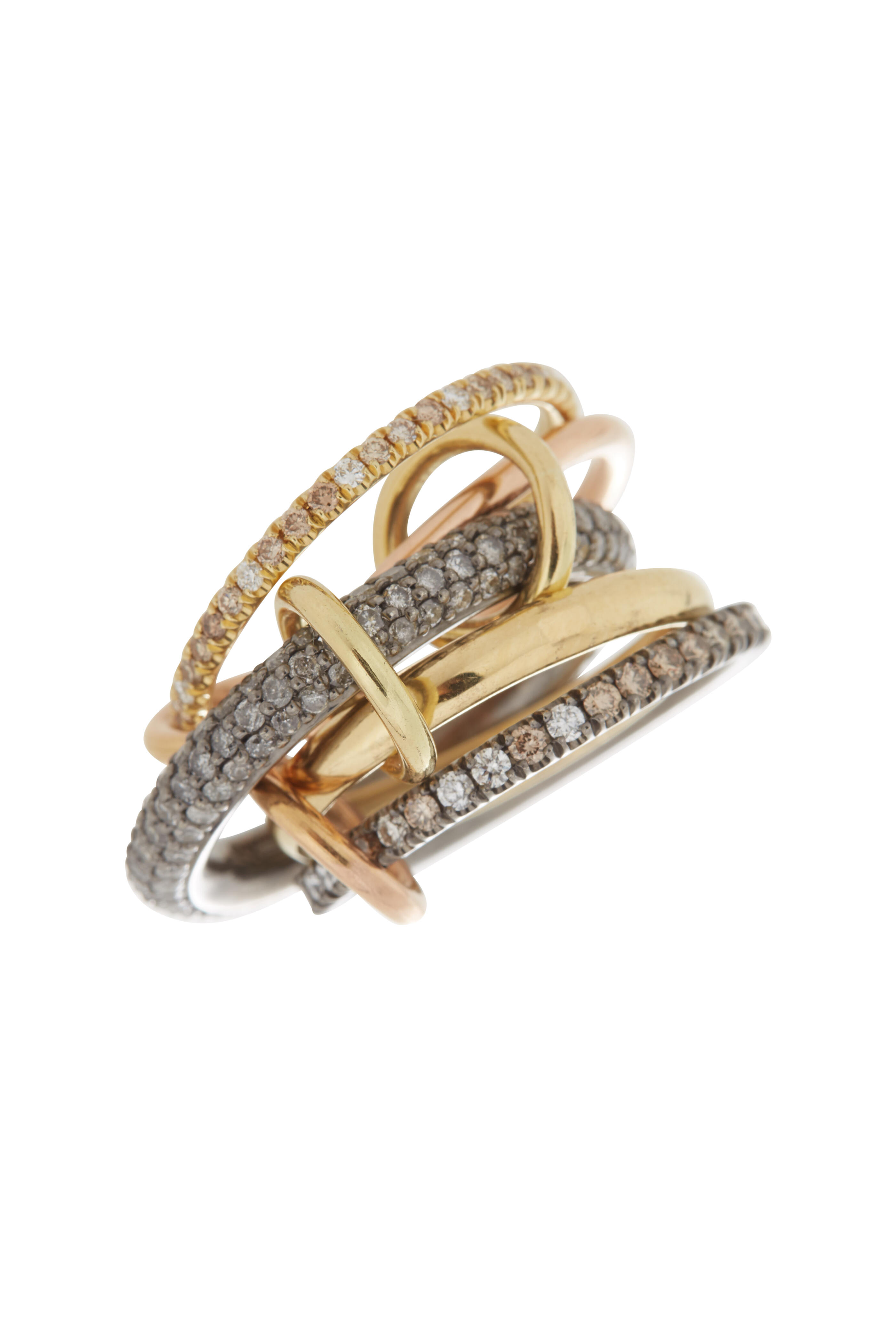 Spinelli Kilcollin - 18K Yellow & Rose Gold Leo Linked Rings