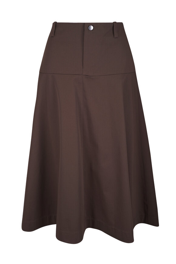 Vince Willow Stretch Cotton Utility Skirt