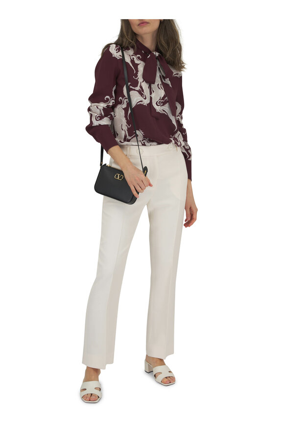 Valentino - Amarone & Perla Metamorphos Gryphon Silk Blouse