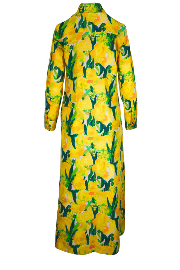 La DoubleJ Chemise Silk Twill Zesty Swing Dress - view 4