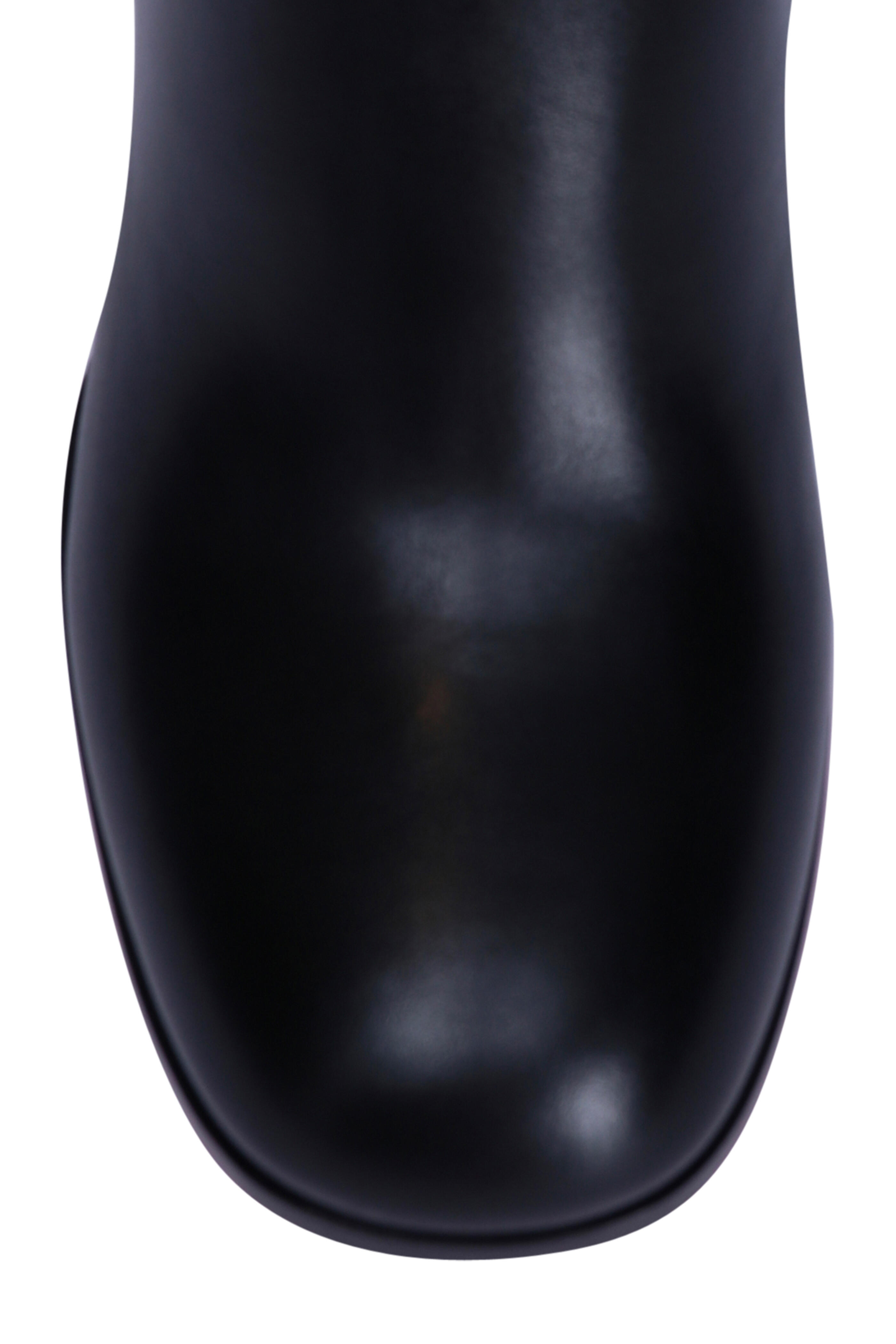 Santoni - Tall Bianca Black Leather Boot