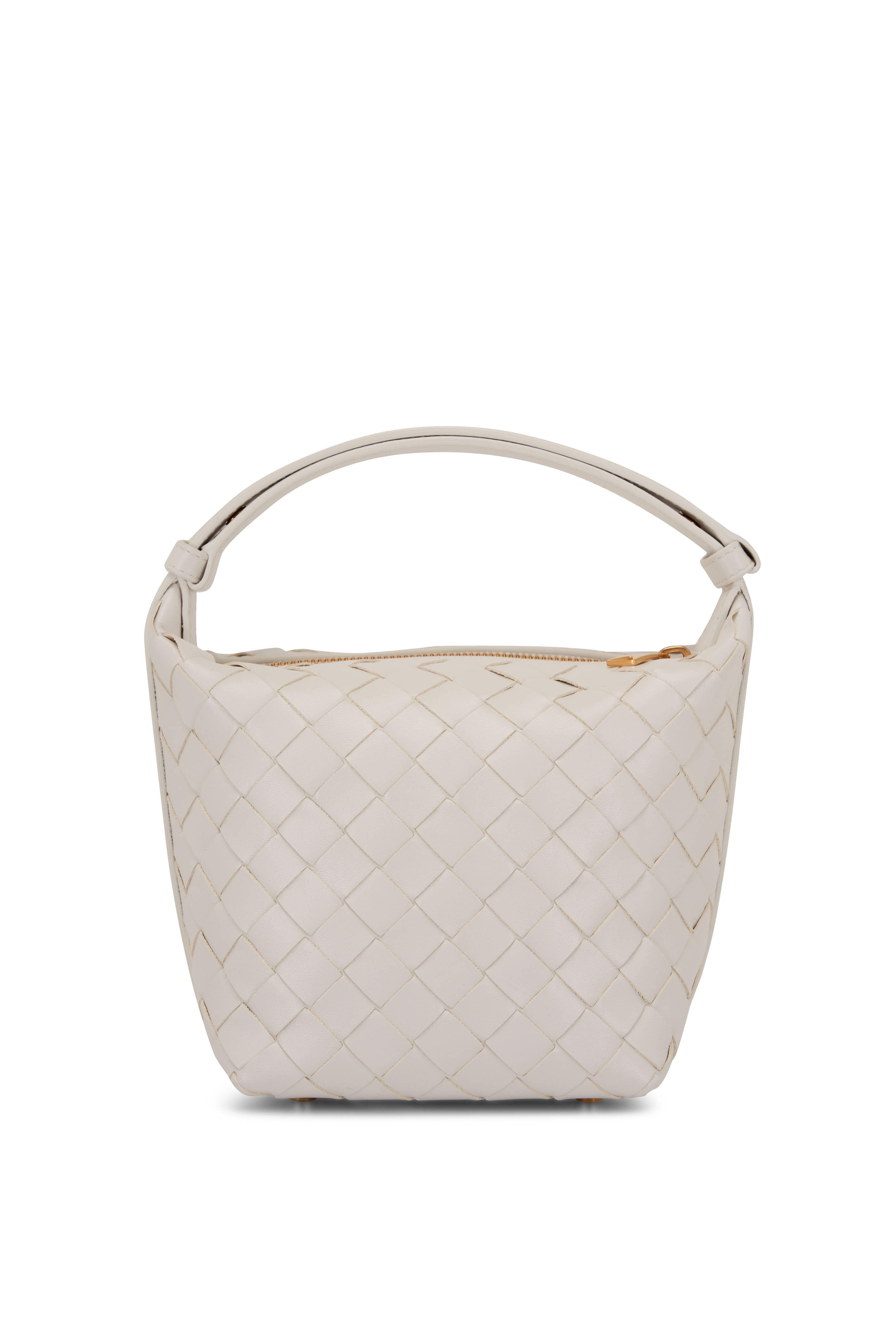 bottega veneta white woven bag