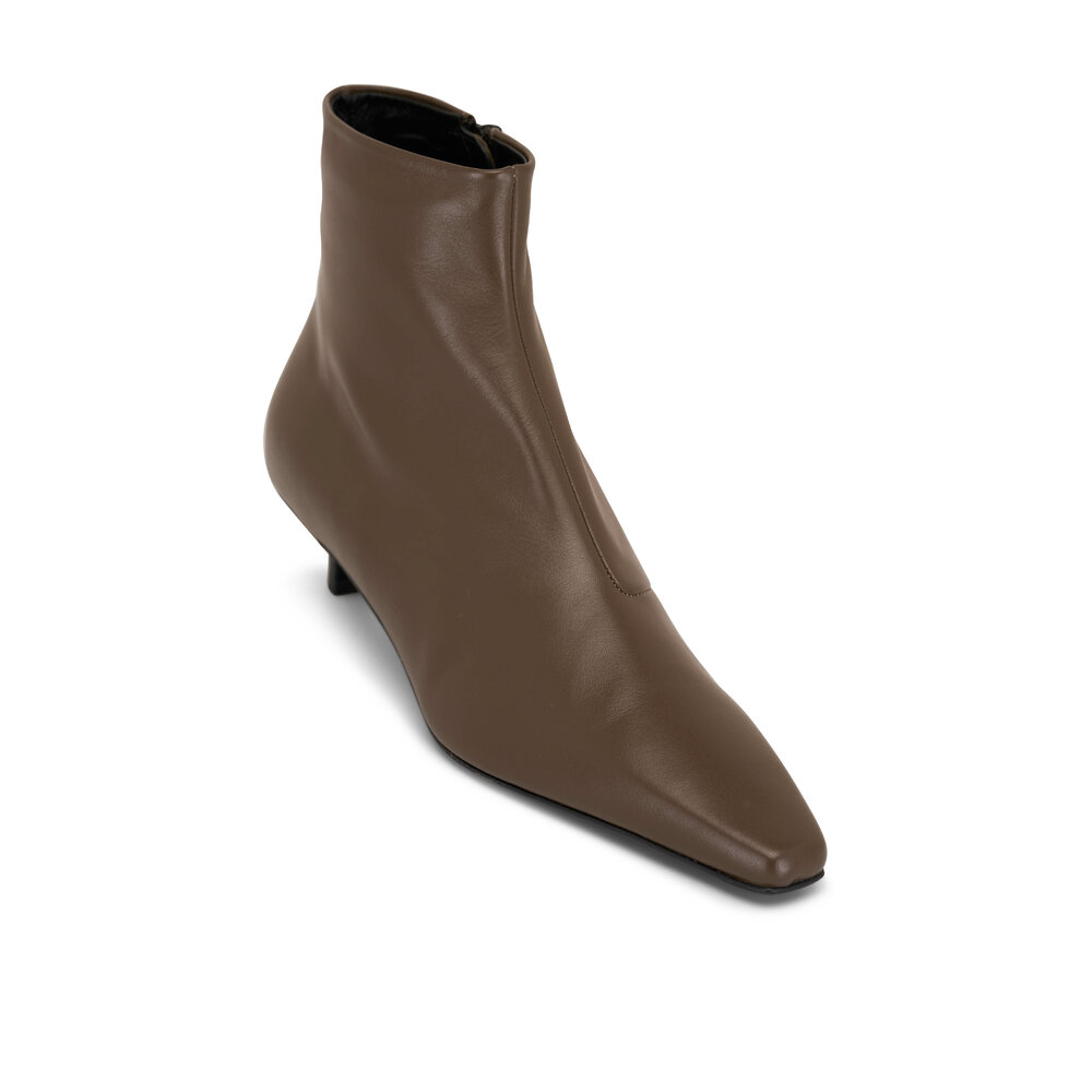 Totême - The Slim Ash Leather Ankle Boot, 35mm | Mitchell Stores Totême - The Slim Ash Leather Ankle Boot, 35mm | Mitchell Stores