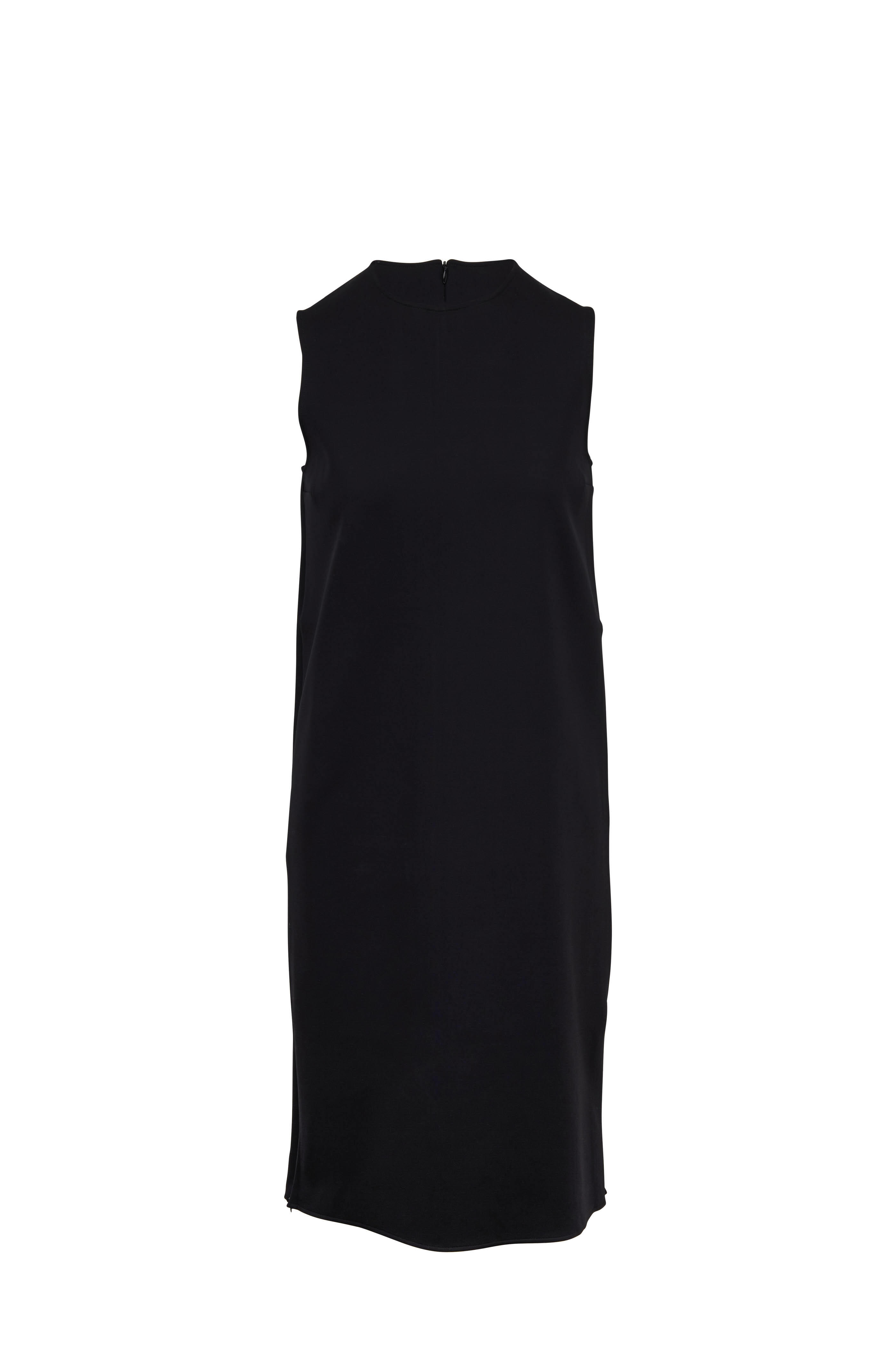 The Row - Black Scuba Zip Slit Tunic Dress | Mitchell Stores