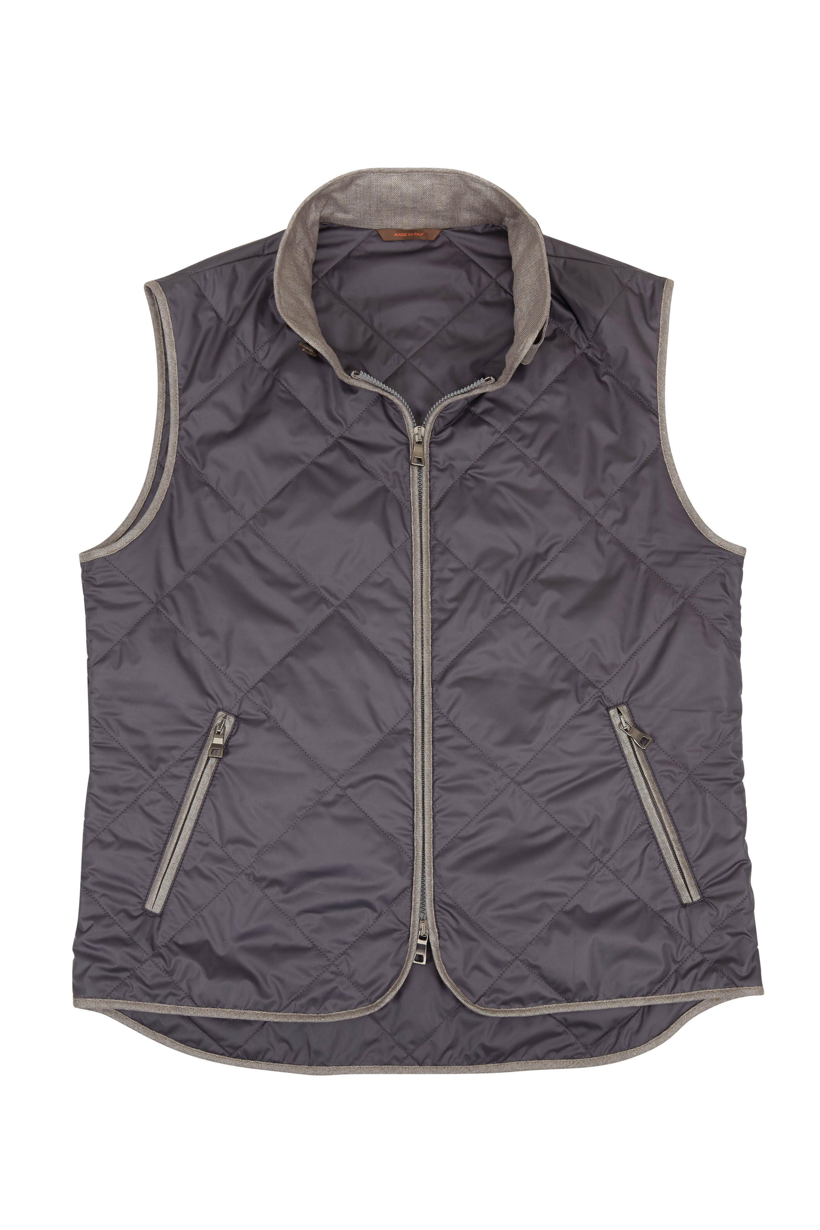 Waterville - Black Quilted Vest