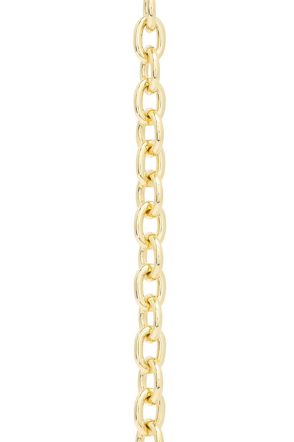 Foundrae 18k Yellow Gold Mixed Link Sister Hook Bracelet - view 2