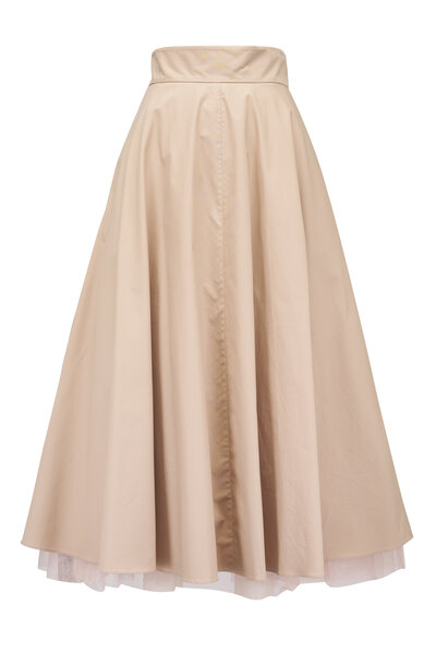 【DIMANCHE】PLEATS SKIRT Zimmermann - Pleated Sunray Navy Daisy Midi Skirt