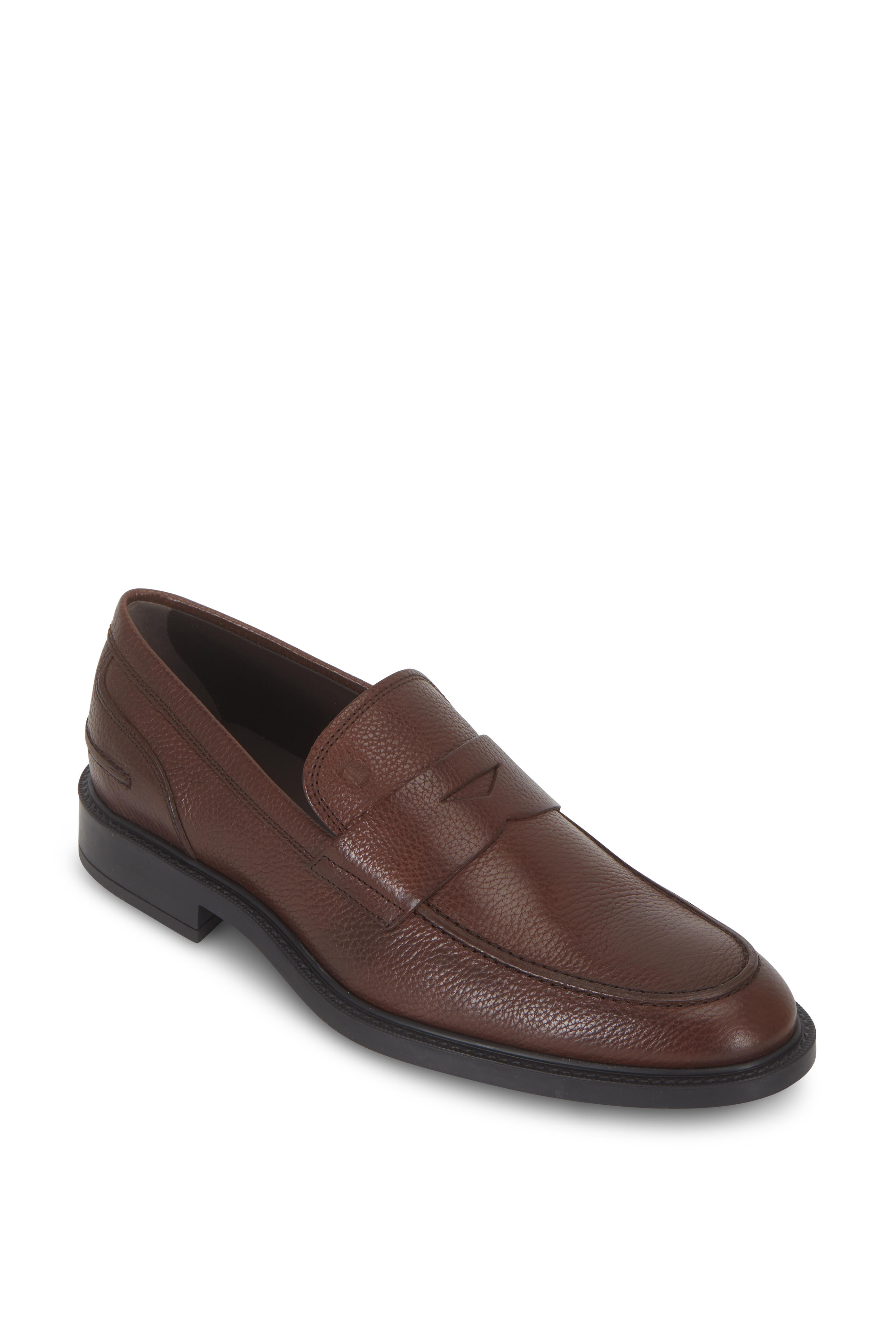 Tod's - New Boston Grained Leather Penny Loafer