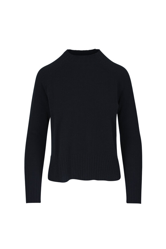 Kinross Black Cashmere Crewneck Sweater - view 1