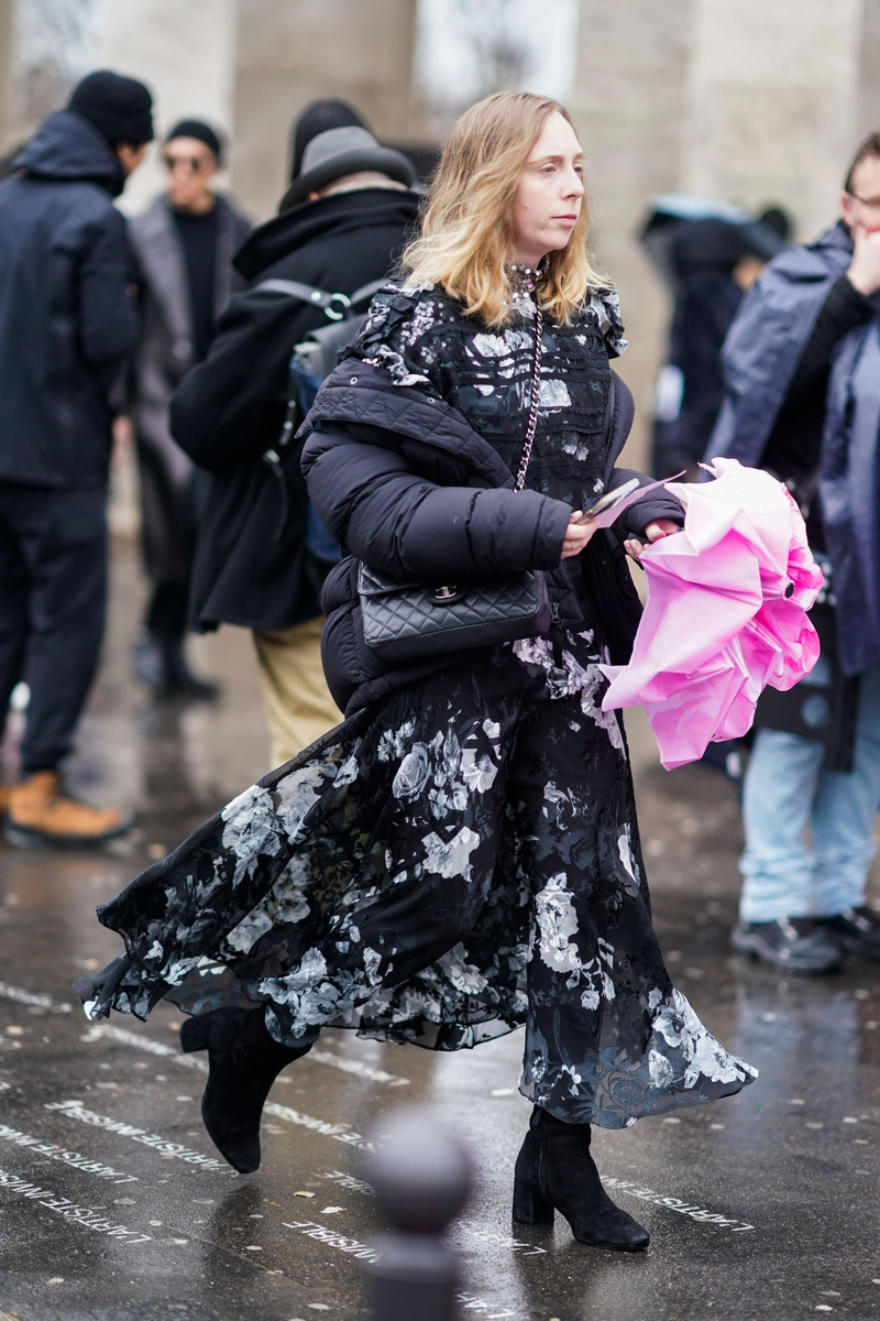 Winter Florals Street Style 