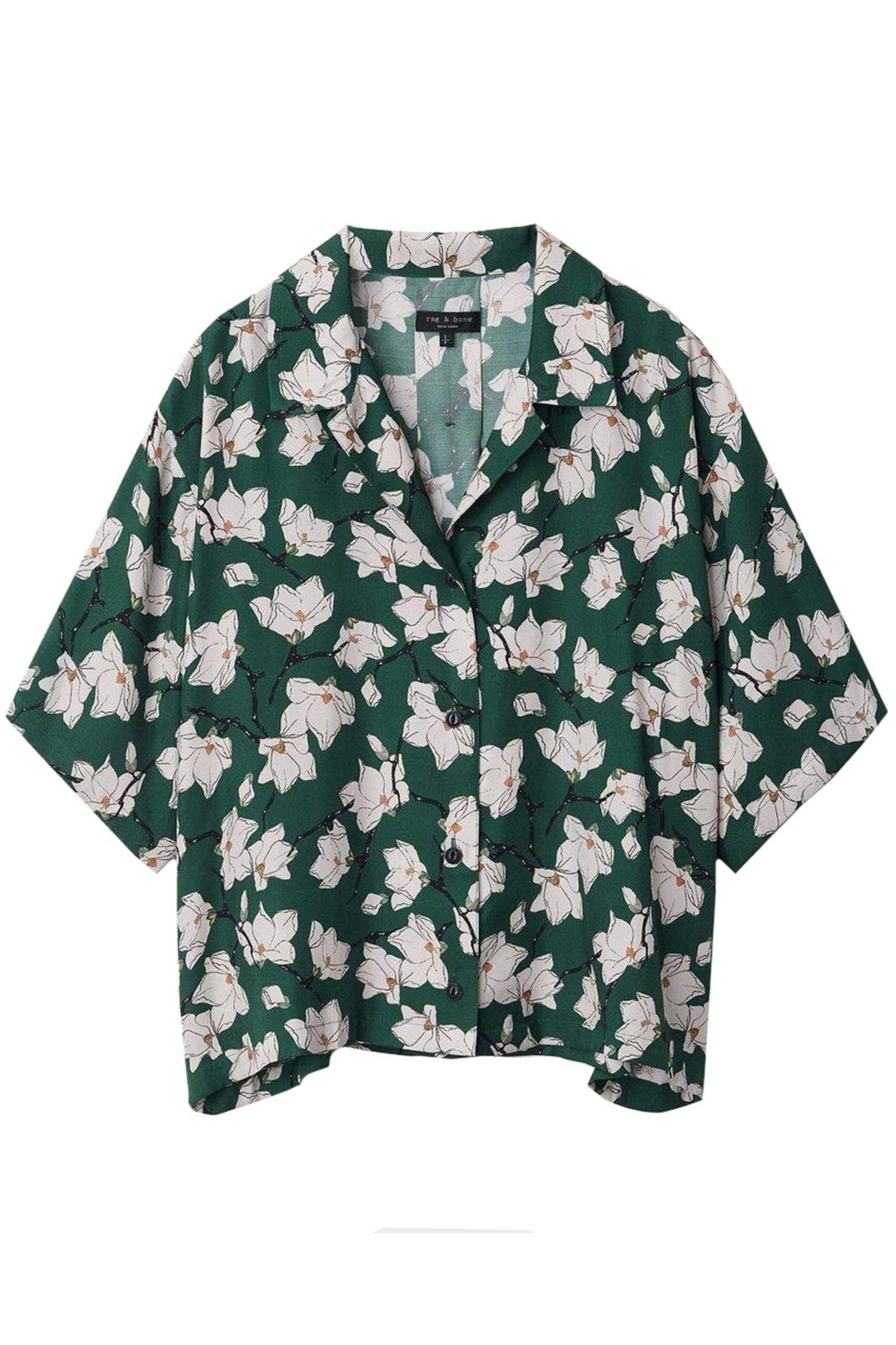 Rag & Bone - Green Floral Reed Shirt