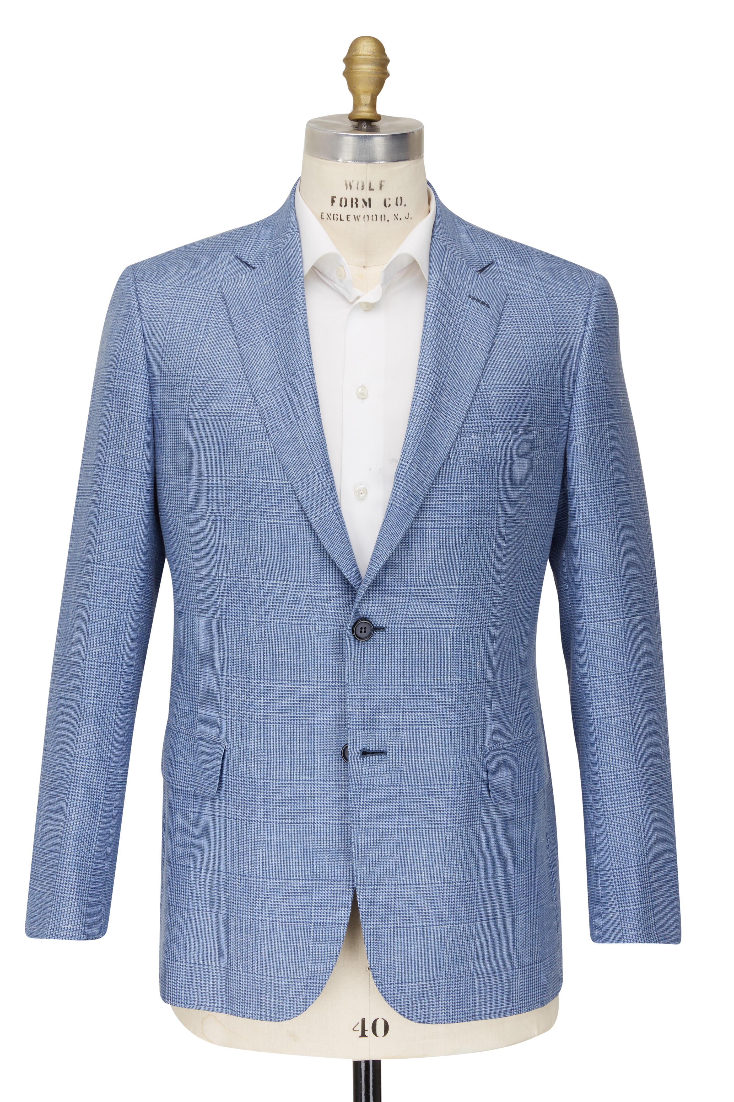 Brioni - Bright Blue Plaid Sportcoat