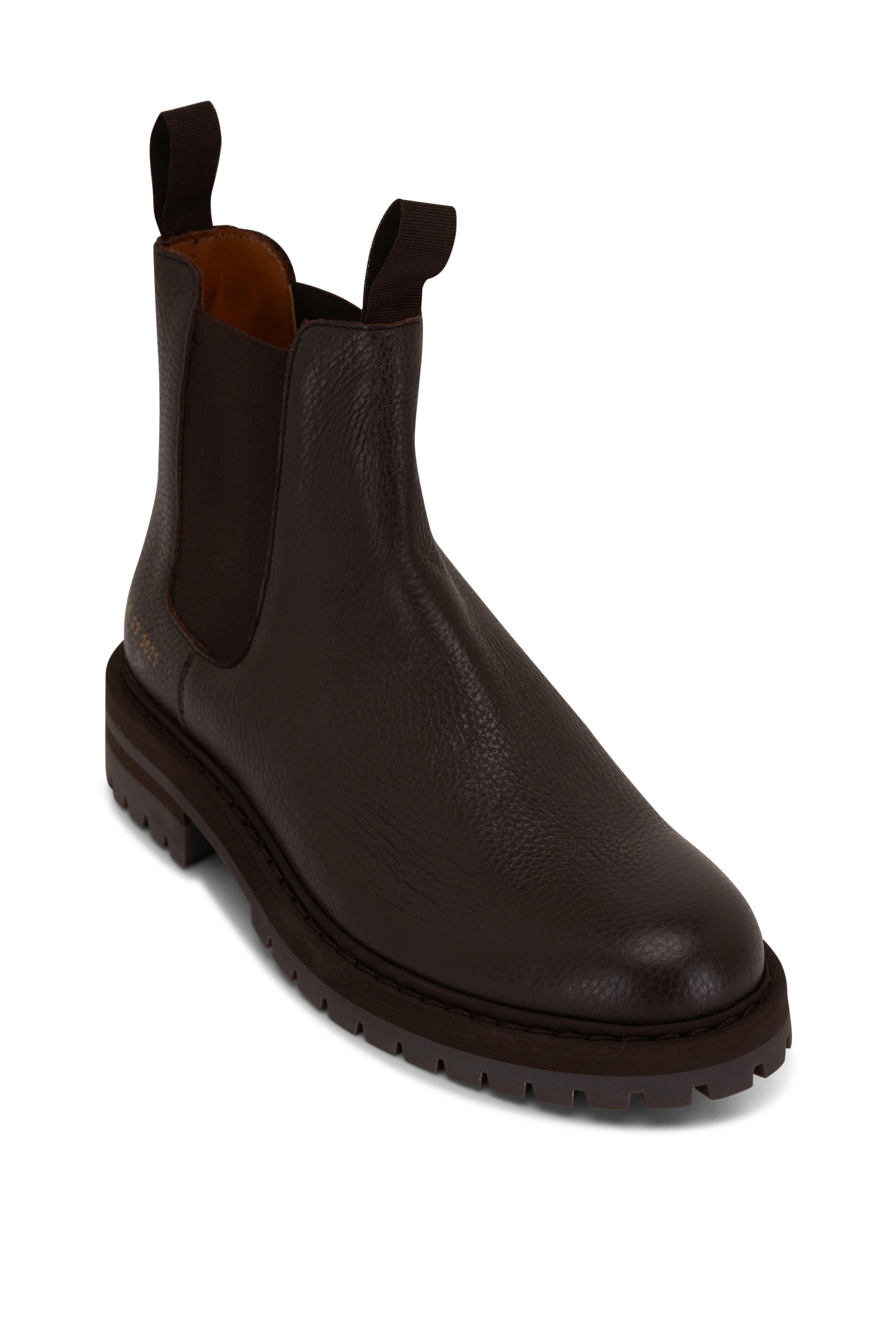 ambulance Modtager maskine Guvernør Common Projects - Brown Leather Chelsea Boot | Mitchell Stores
