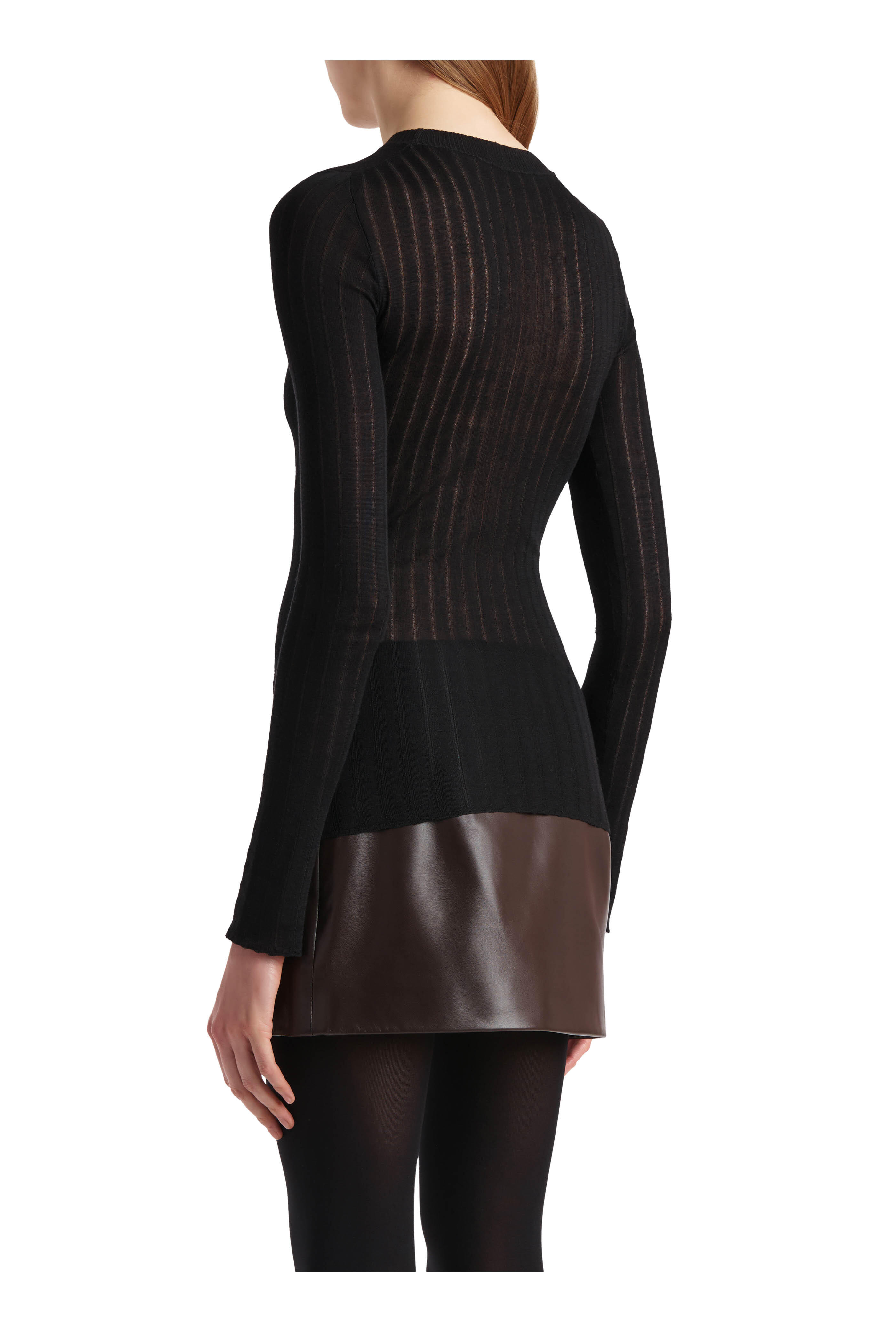 Khaite - Elm Black Weightless Crewneck Sweater