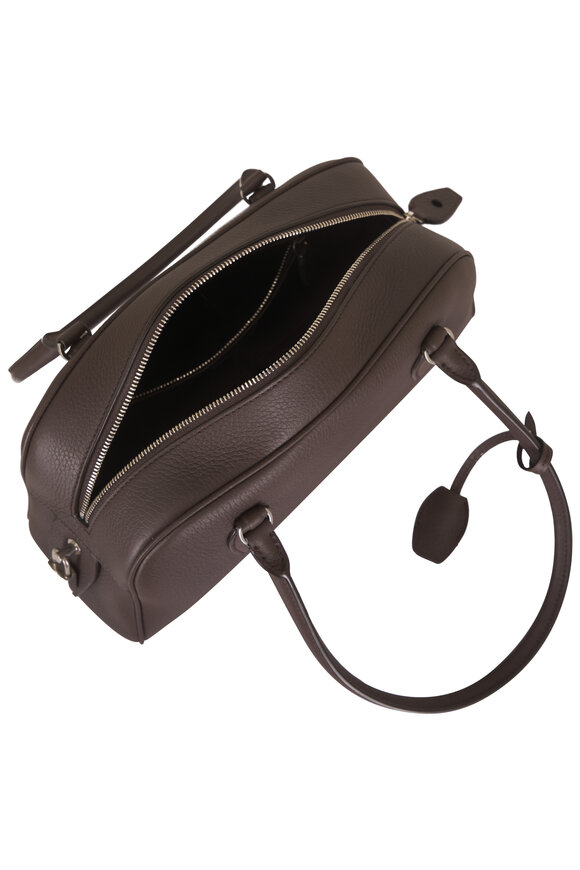 The Row Small E/W India Deep Brown Shoulder Bag - view 4