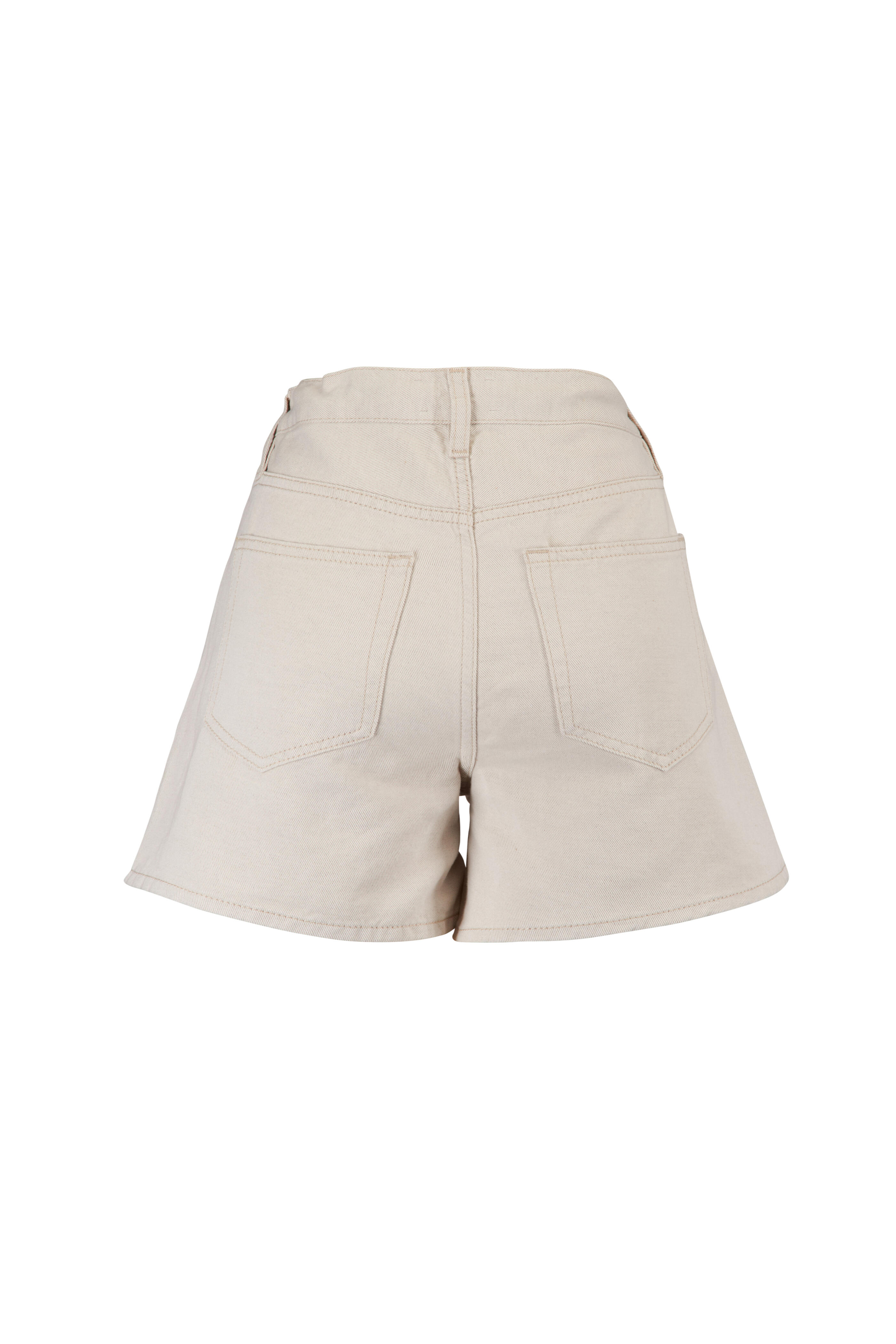 Frame - Long Ecru Off Duty Drawstring Short - view 2