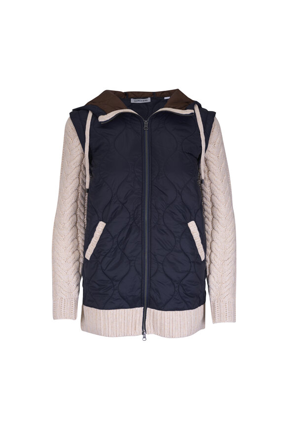 Vince - Black Leather Scuba Jacket | Mitchell Stores