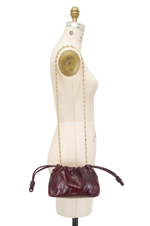 Loewe Mini Flamenco Burgundy Clutch - view 5