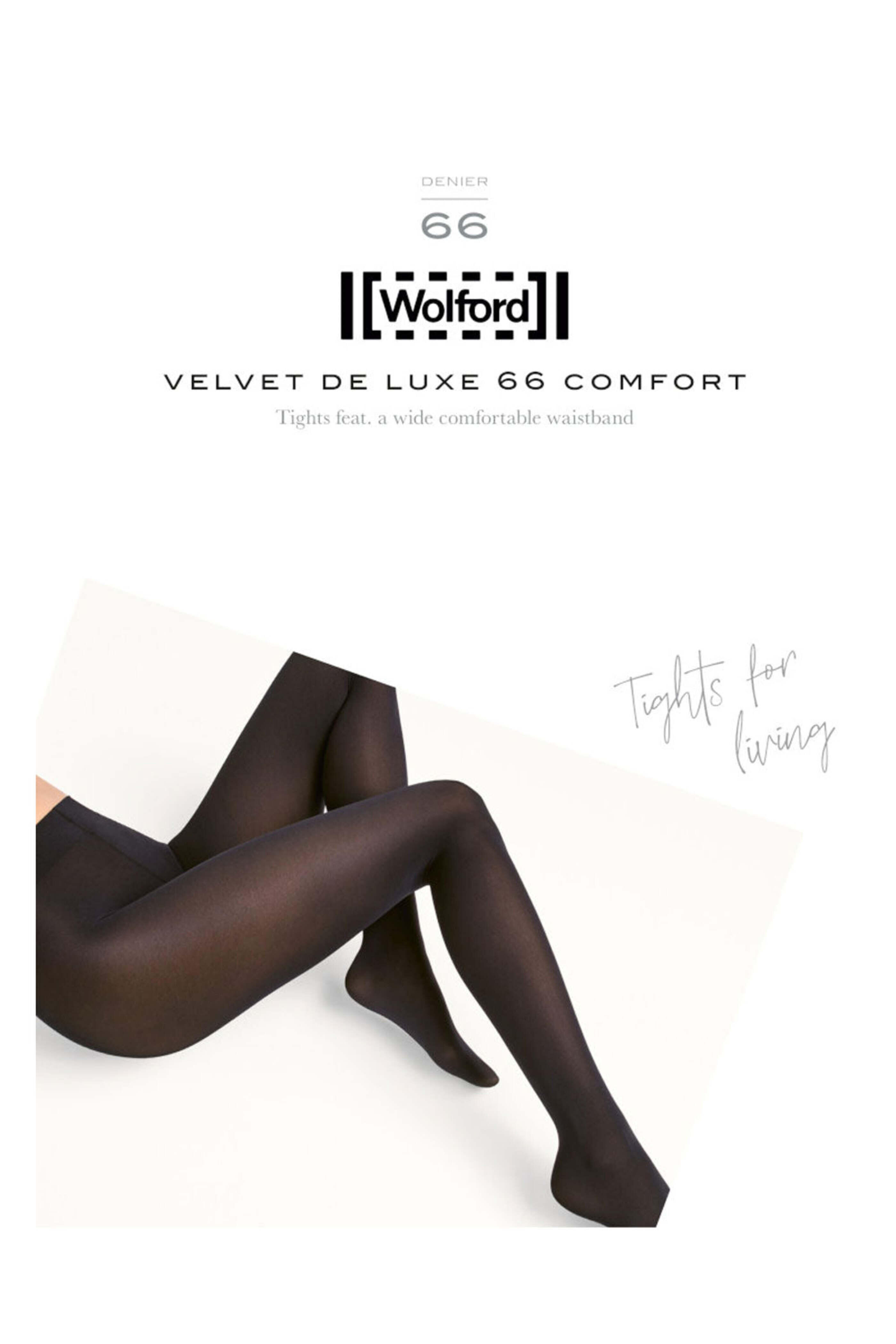 Wolford - Black Velvet de Luxe 66 Comfort Tights
