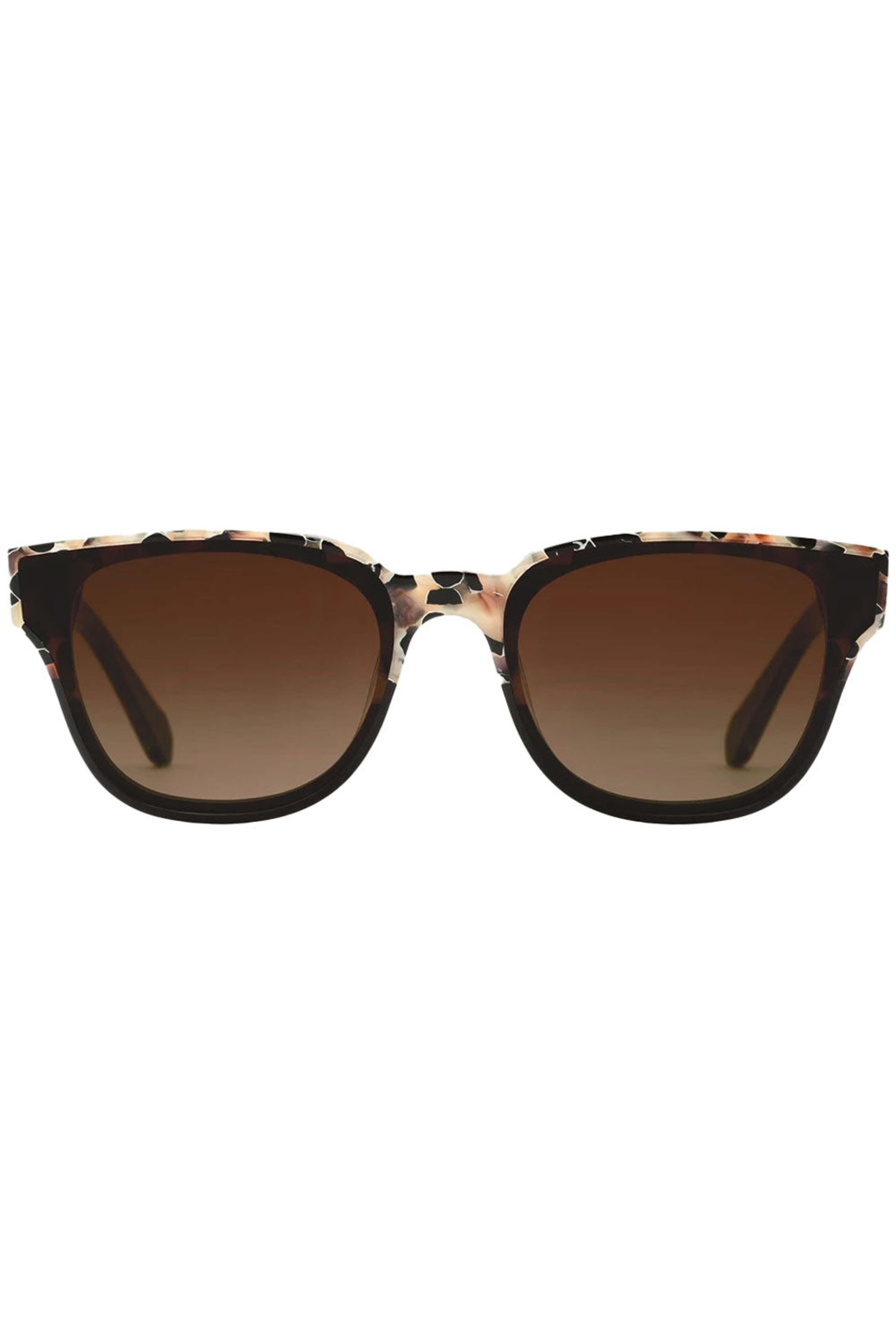 Krewe - Webster Nylon Sunglasses in Crema to Black - view 1
