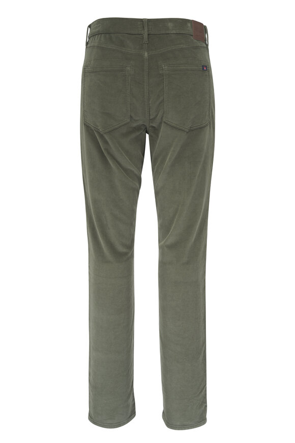 Faherty Brand Forest Green Stretch Terry Corduroy Pant - view 4