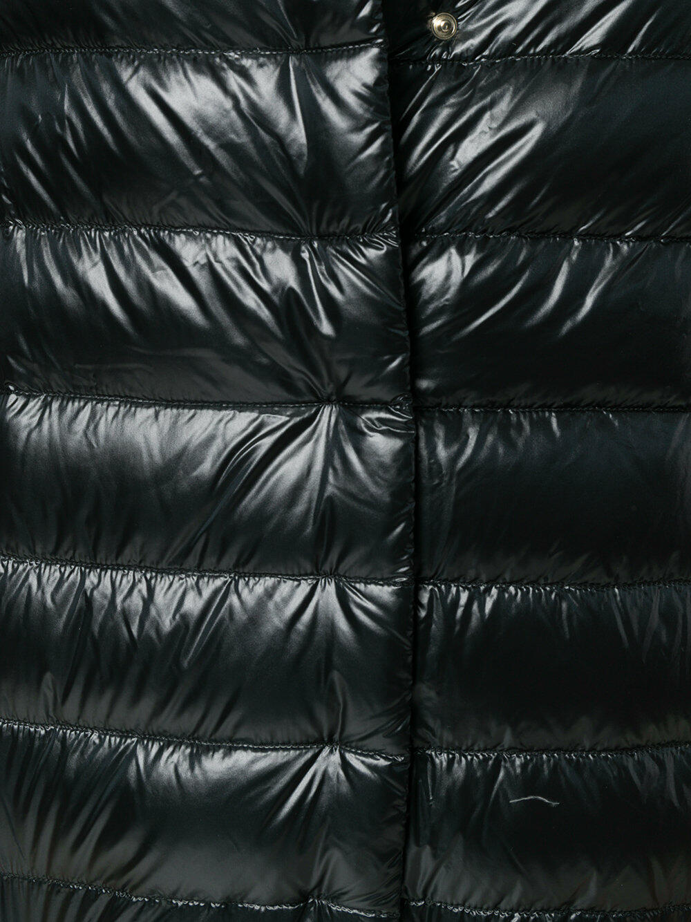 Herno - Black Three-Quarter Sleeve Puffer Jacket