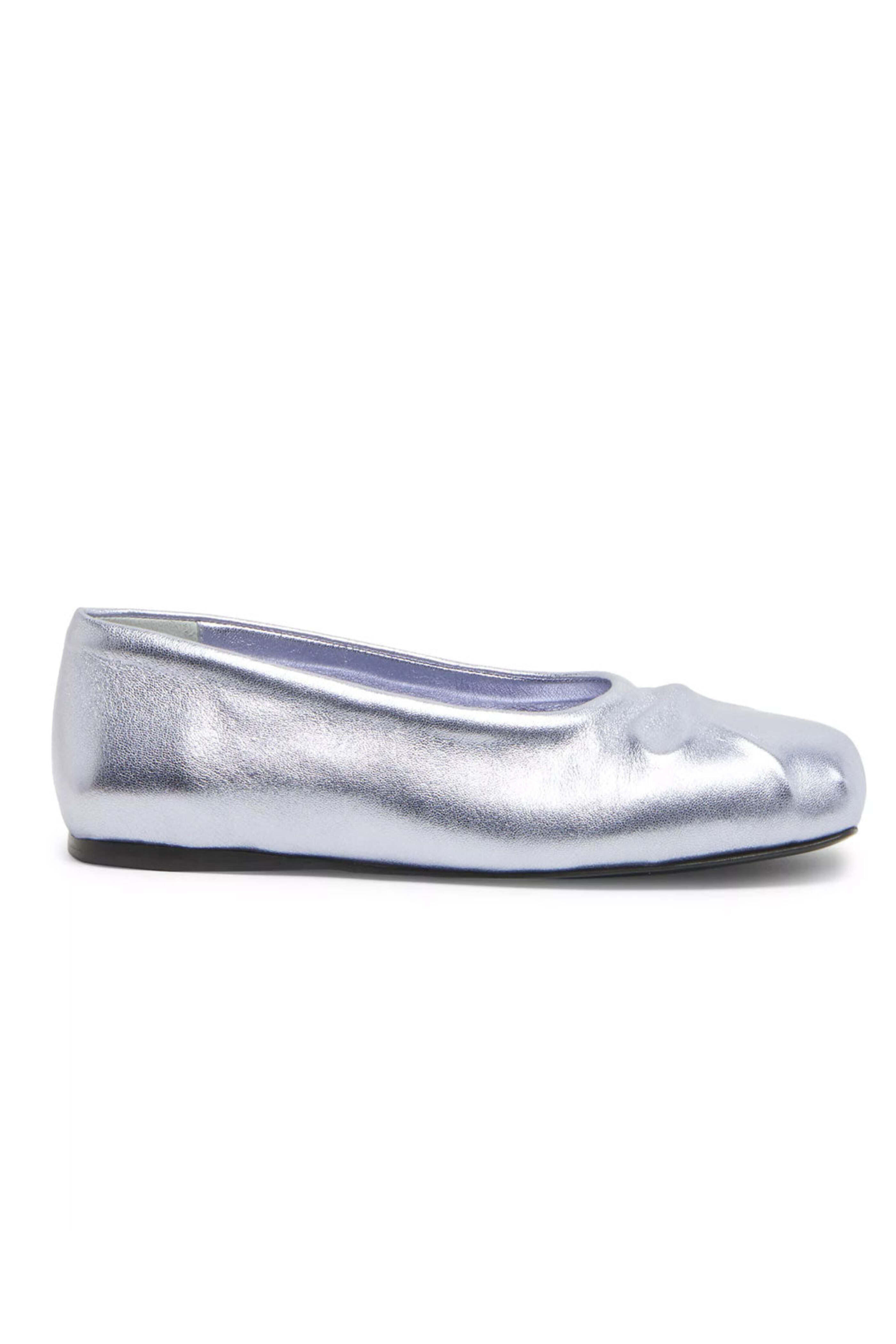 Marni - Dancer Metallic Ballet Flats in Light Blue